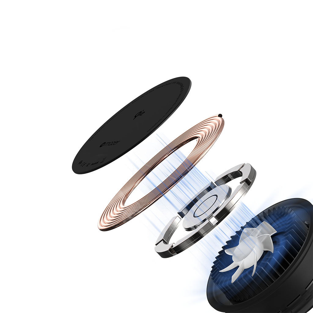 Sạc không dây Ôtô MAZER Qi2 15W MagTap720