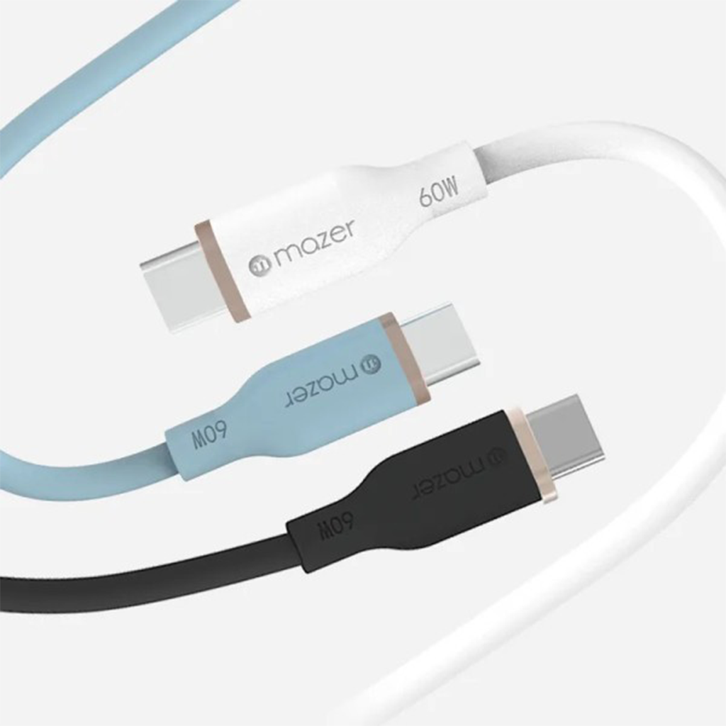 Dây Cáp MAZER Infinite.LINK 3 PD60W USB-C to USB-C 2M cable (Flex, Silicone) (2m)
