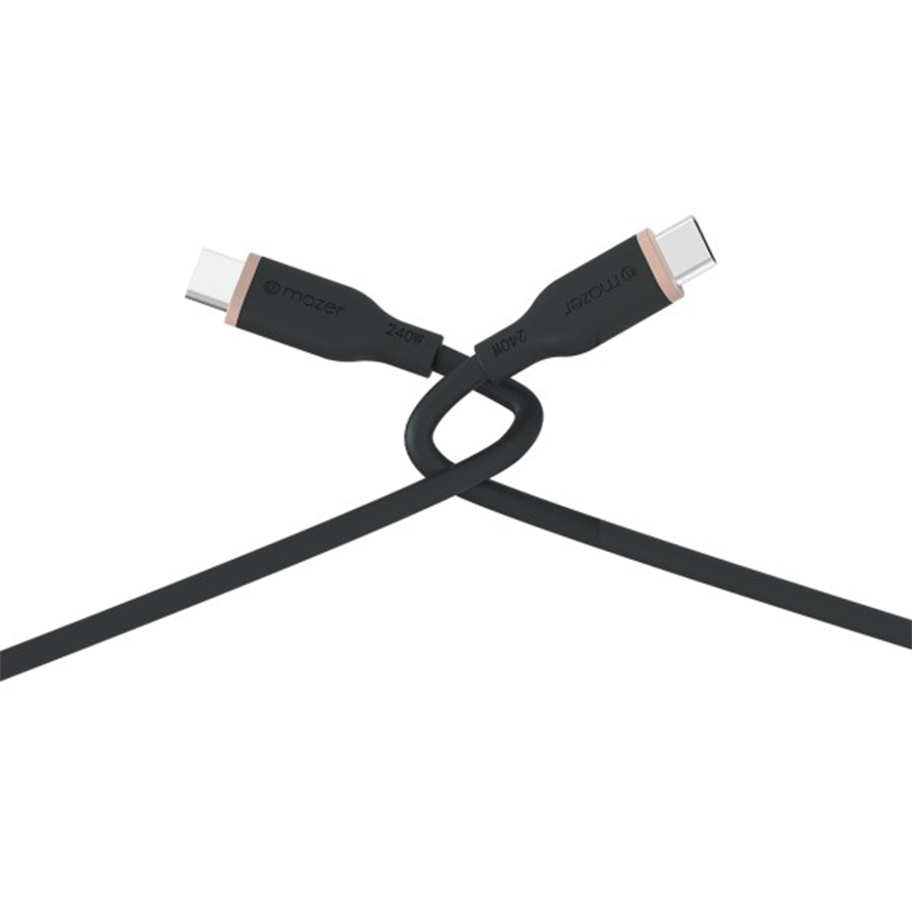 Dây Cáp MAZER nfinite.LINK 3 PD240W USB-C to USB-C 2M cable (Flex, Silicone) (2m)