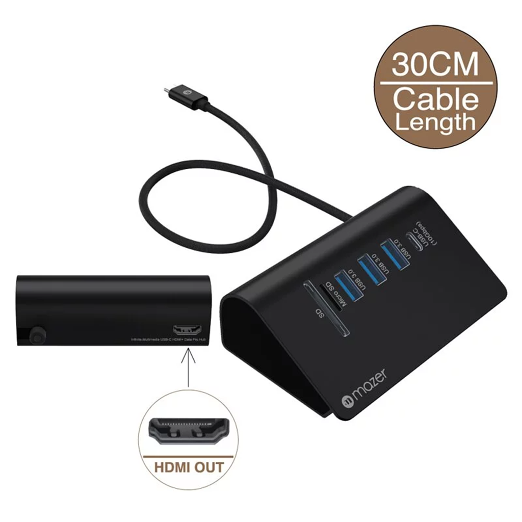 Bộ Chuyển Đổi Mazer Infinite Multimedia Pro Desk Hub 8100 (7-in-1)