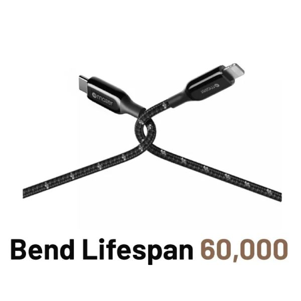 Dây Cáp Mazer Infinite.LINK Pro 3 Mfi certified USB-C to Lightning (1.25m)