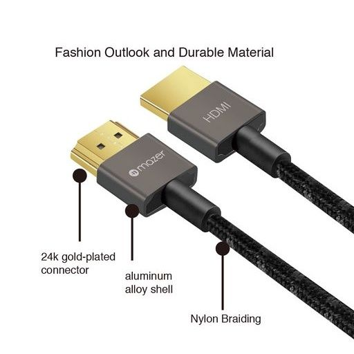 Dây Cáp Mazer Ultra Thin HDMI to HDMI 4k (2m)